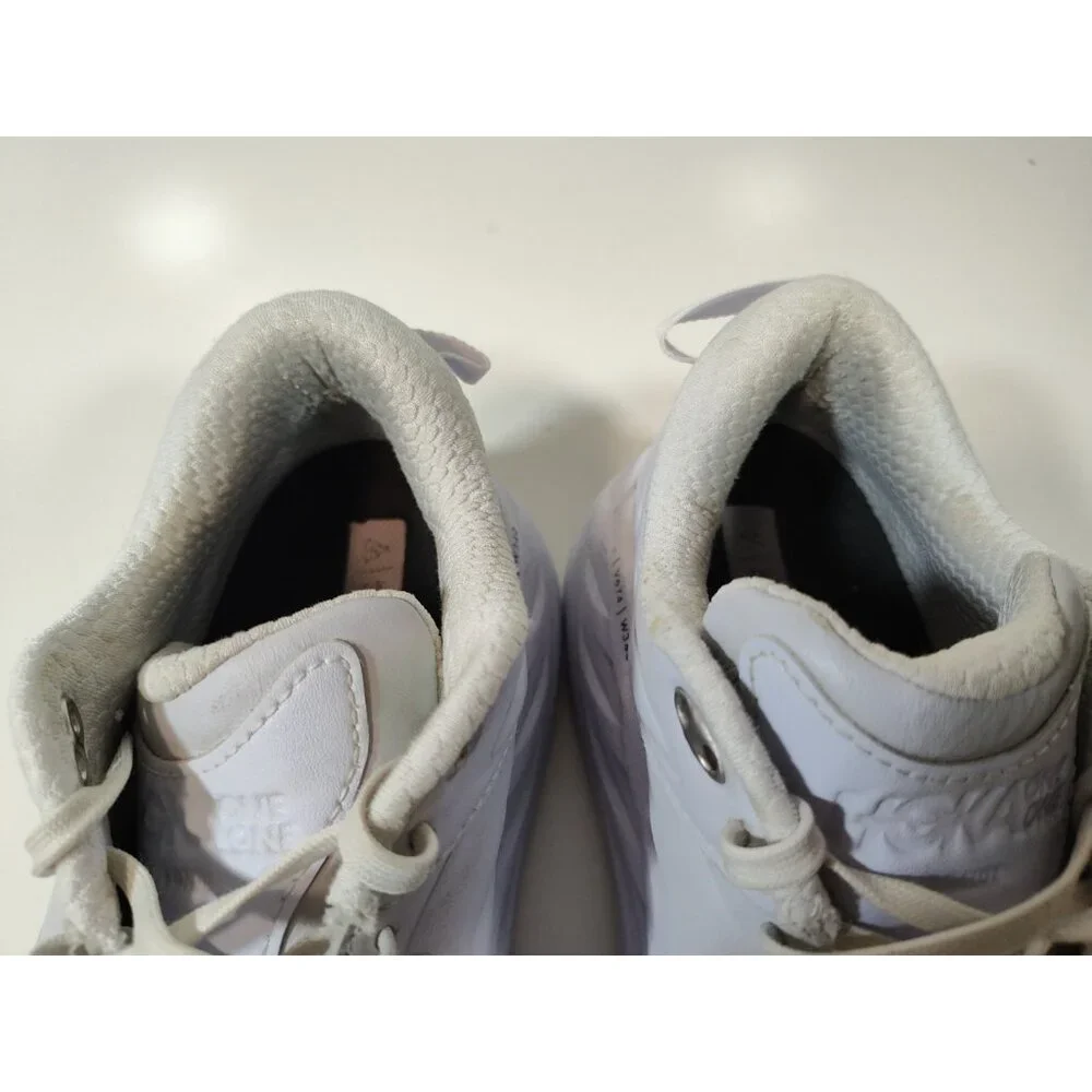 Hoka One One Bondi SR Slip Resistant Shoes Womens 9 White Leather 1110521 Flawed - Picture 9 of 12